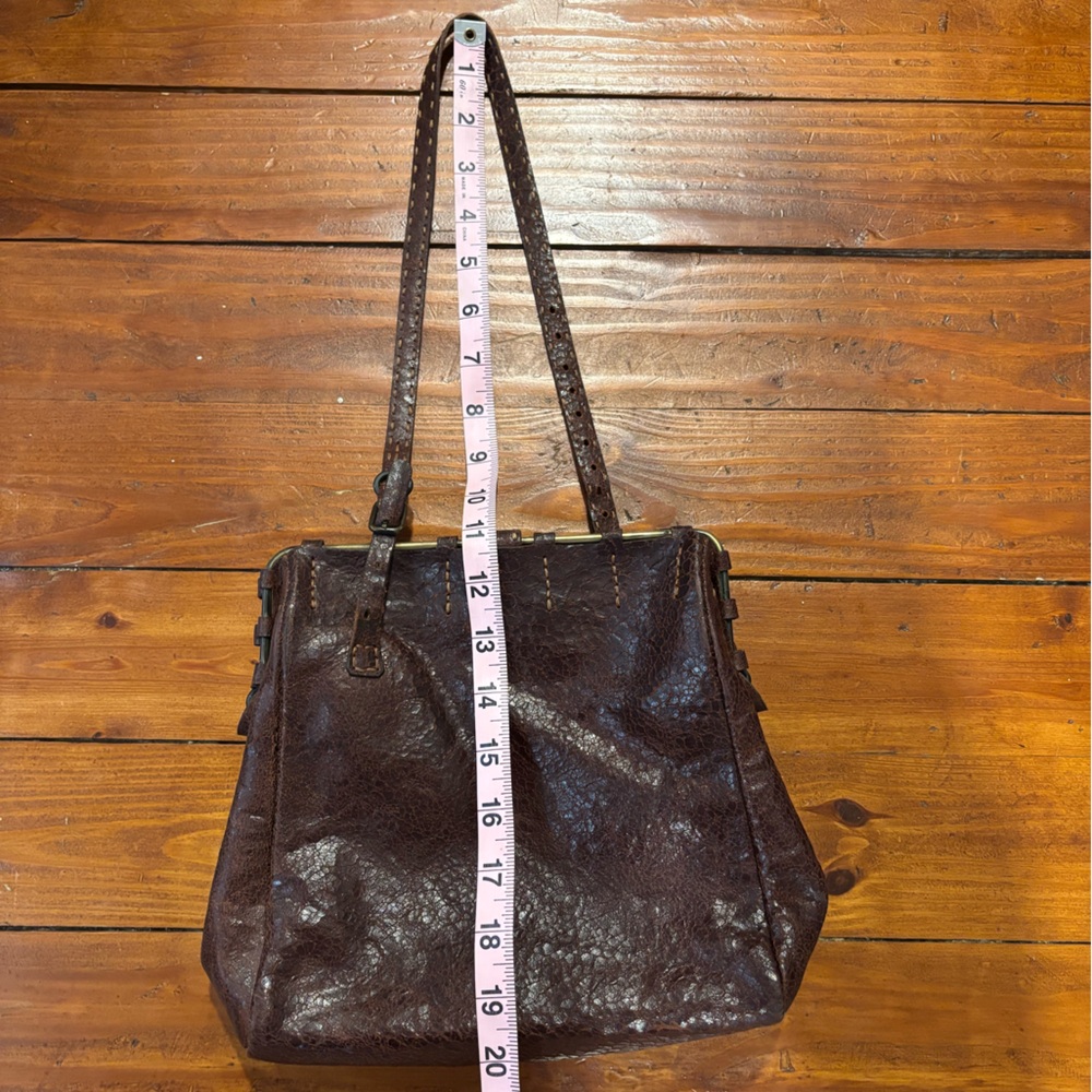 Johnny Farah Vintage Brown Leather Bag